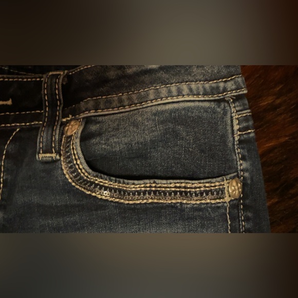 Miss Me Western Style Mid Rise Boot Cut Womens Jeans Size 32 Length 34 - Picture 5 of 9